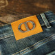 Autumn/Winter New Exquisite Embroidered Trouser Bag High-end Brand Light Luxury Fashion Straight-leg Men's Jeans 702 Blue