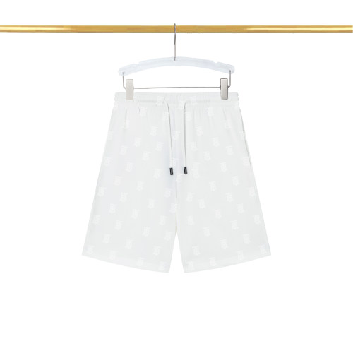 Adult Men's Full Logo Printed Cotton Shorts With Pockets White T10#202478