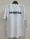 Adult 2024 Spring New Unisex Letter Embroidery Short Sleeve T-Shirt White