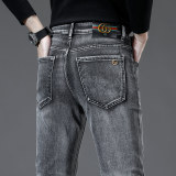 2024 Autumn/Winter New High-end Brand Light Luxury Trendy Straight Men's Jeans 706