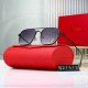 New Metal Texture Fashionable Highlights Gradient Color Lenses Leisure Travel Versatile Sunglasses 27472