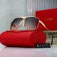 New Metal Texture Arc Design Gradient Color Lens High-end Light Luxury Fashion Travel Sunglasses 4020