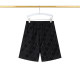Summer Men's Adult Fashion Double-sided Printing Cotton Shorts Black T09#202478