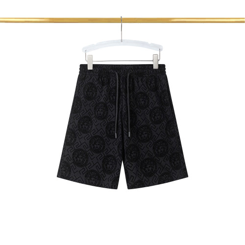 Summer Men's Adult Fashion Double-sided Printing Cotton Shorts Black T03#202478