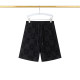Summer Men's Adult Fashion Double-sided Printing Cotton Shorts Black T03#202478