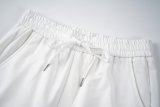 Summer Men's Adult Fashion Foam Logo Cotton Sweat Shorts White 733#202468