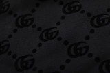 Summer Men's Adult Full-printed logo Cotton Sweat Shorts Black T06#202478