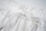 Summer Men's Adult Simple Print Cotton Sweat Shorts White 730#202468