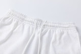 Summer Men's Adult Fashion Double-sided Printing Cotton Shorts White T03#202478