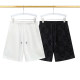 Summer Men's Adult Fashion Double-sided Printing Cotton Shorts White T03#202478