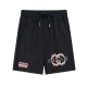 Summer Men's Adult Year of the Dragon Limited Classic Color Matching Printed Cotton Sweat Shorts Black 736#202468