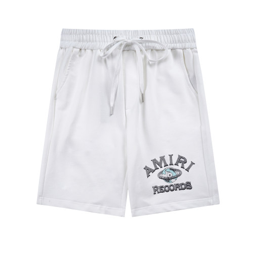 Summer Men's Adult Simple Print Cotton Sweat Shorts White 728#202468