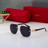 Hot-selling Metal Texture Solid Color Oversized Lenses Modify Face-shape Fashionable Versatile Business Sunglasses 0844