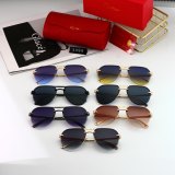 Panthere New Metal Texture Leopard-print Streamlined Gradient Lenses High-end Brand Fashionable Sunglasses 3499