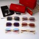 Santos New High-end Brand Retro Light-luxury Gradient Lenses Elegant Fashionable business Formal Glasses 520