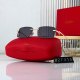 Panthere New Metal Texture Eetro Light-luxury Simple Elegant Gradient Square Lenses, Business Style Sunglasses 27315
