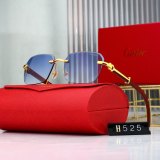 Panthere 2024 New Retro Style High-end Brand Gradient Lenses Simple Fashionable Business Sunglasses 525