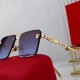 Panthere Popular Leopard Head Decorative Metal Texture Gradient Lens High-end Brand Fashion Versatile Travel Sunglasses 1114