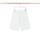 2024 Summer New Men's Adult Fashion Full Print Logo Cotton Sweat Shorts White T04#202478