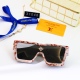 Cyclone Mask Enlarged Connected Lenses Gold Logo Decoration Fashionable Versatile Sunglasses 31048