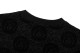 2024 Summer New Unisex Fashion Full Printed Logo Jacquard Double Yarn Flocked Short Sleeve T-Shirt Black T2068#202460