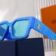 Clash Cool Avant-garde Frame Solid Color Lenses Fashionable Versatile Sunglasses 0203