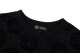 2024 Summer New Unisex Fashion Full Printed Logo Jacquard Double Yarn Flocked Short Sleeve T-Shirt Black T2068#202460