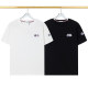 2024 Spring/Summer New Unisex Simple Embroidered Cotton T-Shirt White T2057#202458