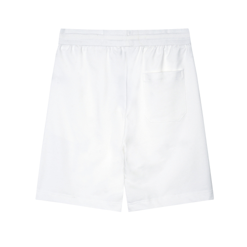 2024 Summer New Men's Adult Fashion Prints Cotton Sweat Shorts White 723#202468