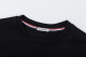 2024 Spring/Summer New Unisex Simple Embroidered Cotton T-Shirt Black T2057#202458