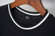2024 Summer New Simple Foam LOGO Round Neck Short Sleeve T-Shirt Black R268#202456