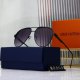 Millionaires Gradient Color Lenses with Metallic Texture Trendy Versatile Sunglasses 8809