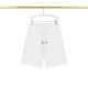 2024 Summer New Men's Adult Fashion Full Print Logo Cotton Sweat Shorts White T04#202478