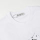 2024 Summer New Fashion Graffiti Double Yarn Cotton Short Sleeve T-Shirt White 2532#202458