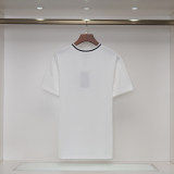 2024 Summer New Simple Foam LOGO Round Neck Short Sleeve T-Shirt White R268#202456
