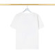 2024 Spring And Summer New Unisex Fashion With Colorful Large Logo Embroidery Cotton T-shirt White T2084#202460