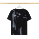 2024 Summer New Unisex Fashion Hundred Star Cotton Short Sleeve T-Shirt Black T2077#202462
