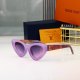 Cyclone Butterfly Shaped Frame Gradient Color Lenses Fashionable Cute Style Sunglasses 33005