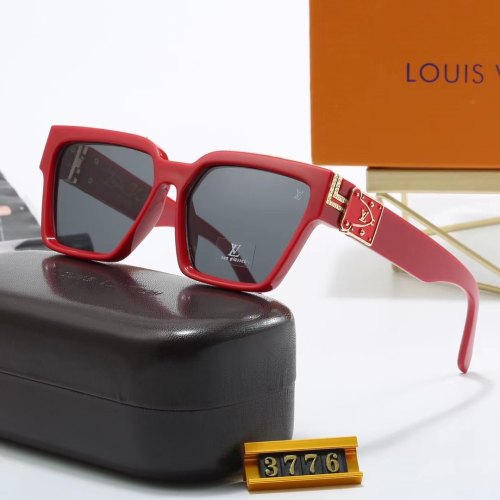 Millionaires Simple Solid Color Lenses Gold Logo Decoration Fashionable Versatile Sunglasses 3776