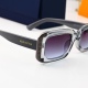 Moon Unique Gold Border Decoration Gradient Lenses Trendy Versatile Sunglasses 32033