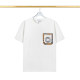 Summer New Unisex Fashion High-grade Chest With Pocket Cotton T-shirt White T20243202458