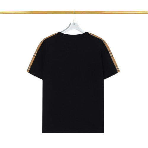 2024 Summer New Unisex High-end Fashion with Pocket Cotton T-shirt Black T2073#202460