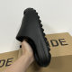 【Hot】slide black  (size 36 - 45) Particle surface Elastic material Comfortable and non slip