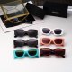 Minimalist Stylish Gradient Lenses Fashionable Versatile Sunglasses 7226