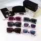 Simple Light-luxury Gradient Color Enlarged Lenses Fashionable Versatile Sunglasses 33057