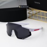Avant-garde Curved Design Cool Technology Youthful Trend Sunglasses 33054