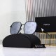 Metal Texture Oversized Gradient Lenses Trendy Versatile Sunglasses 042