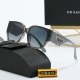 Large Gradient Lenses Adorn Face Shape Simple Light-luxury Sunglasses 3819