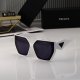 Ergonomic Frame Design Gradient Color Large Lenses Trendy Versatile Sunglasses 7222