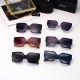 Ergonomic Frame Design Gradient Color Large Lenses Trendy Versatile Sunglasses 7222